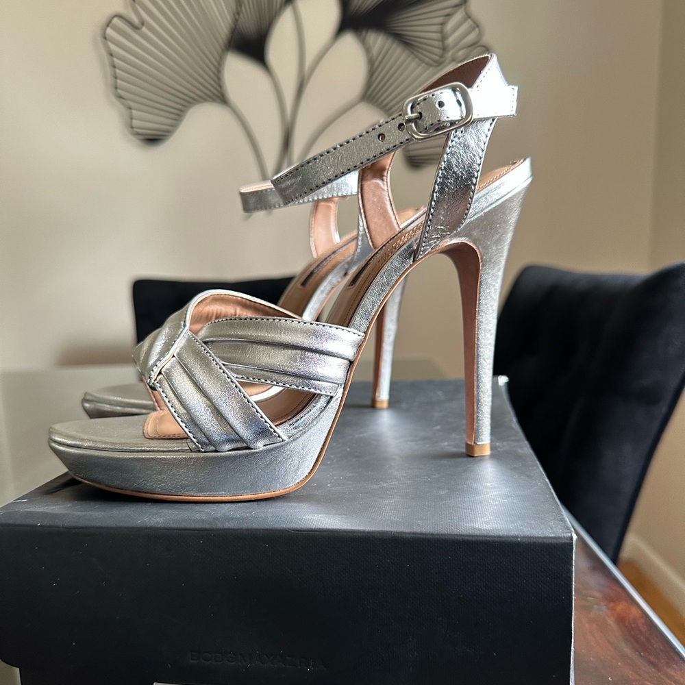 Bcbgmaxazria platform sandals.